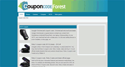 Desktop Screenshot of couponcodeforest.com